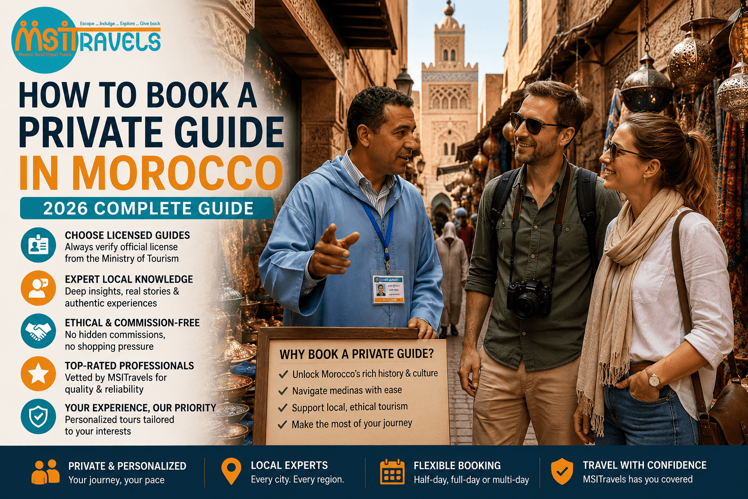 How to Book a Private Guide in Morocco: 2026 Guide to Licensed Guides, Costs, and Travel Tips