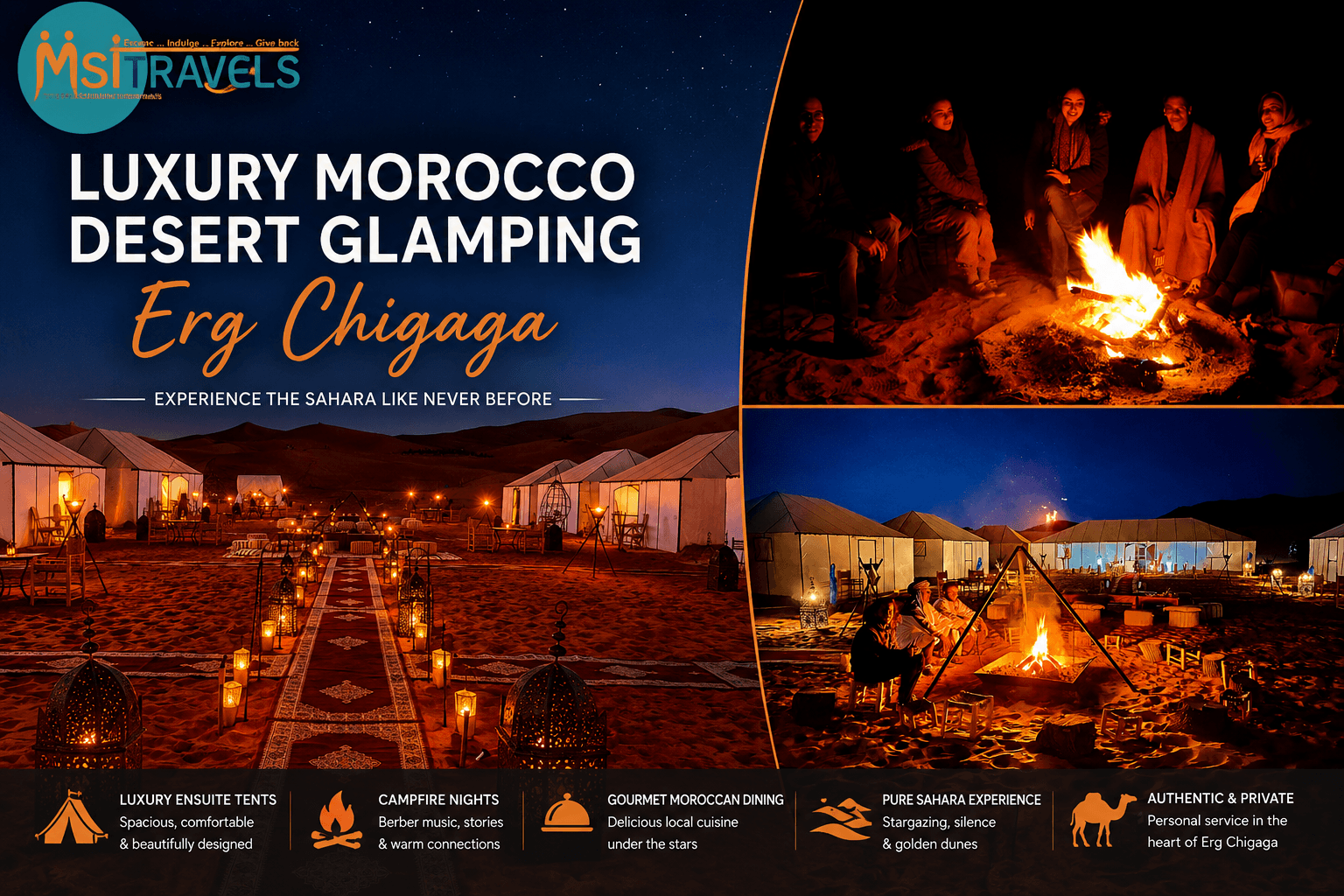 Luxury Morocco Desert Glamping at Erg Chigaga: Complete 2026 Guide