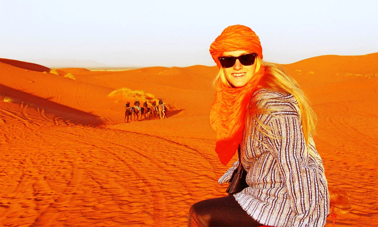 Merzouga Desert, Morocco destination travel view